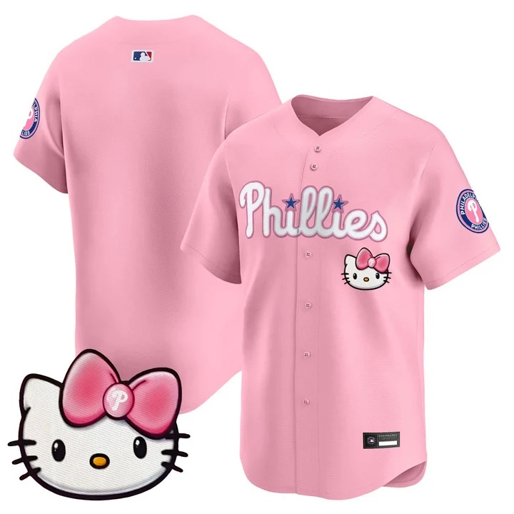Unisex Philadelphia Phillies Hello Kitty Vapor Premier Limited Jersey pink blank