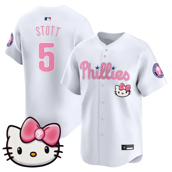 Unisex Philadelphia Phillies Hello Kitty Vapor Premier Limited Jersey white #5 Bryson Stott