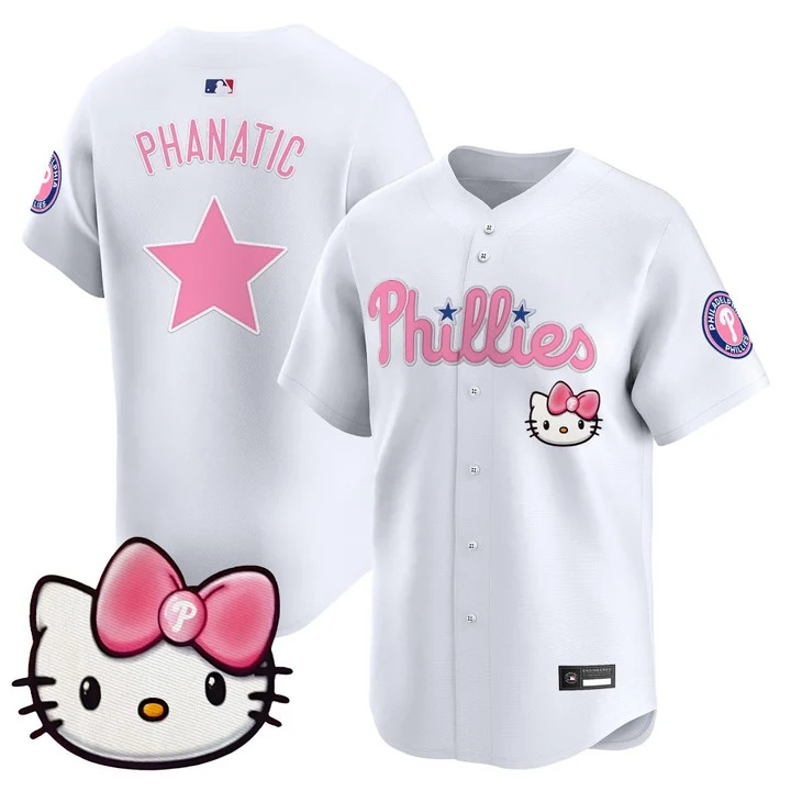 Unisex Philadelphia Phillies Hello Kitty Vapor Premier Limited Jersey white Phanatic