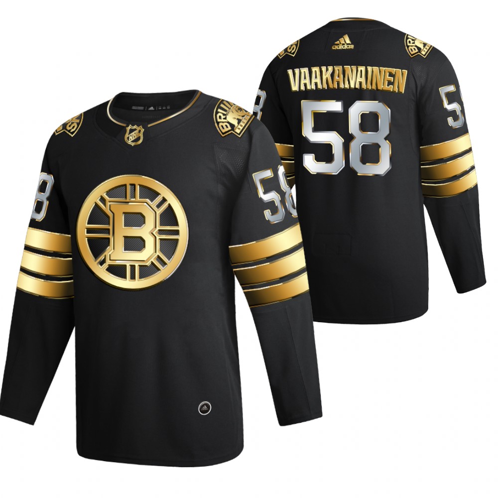 Urho Vaakanainen Boston Bruins Black 2021 Golden Edition Jersey Limited Authentic