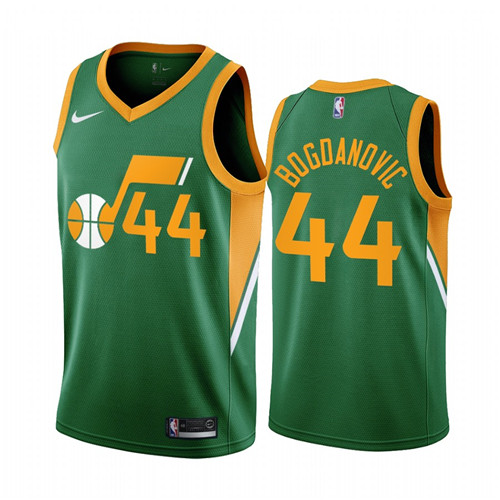 Utah Jazz #44 Bojan Bogdanovic Green NBA Swingman 2020-21 Earned Edition Jersey