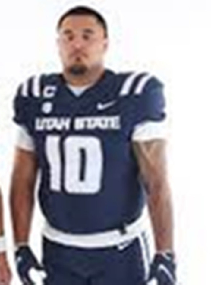 Utah State Aggies #10 Anthony Garcia Navy College Football Jersey 