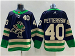 Vancouver Canucks #40 Elias Pettersson Navy Reverse Retro 2.0 Jersey