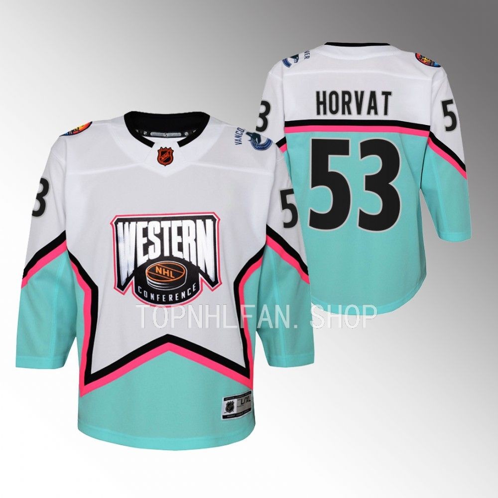 Vancouver Canucks Bo Horvat 2023 NHL All-Star Western Conference Women White Breakaway Player Jersey