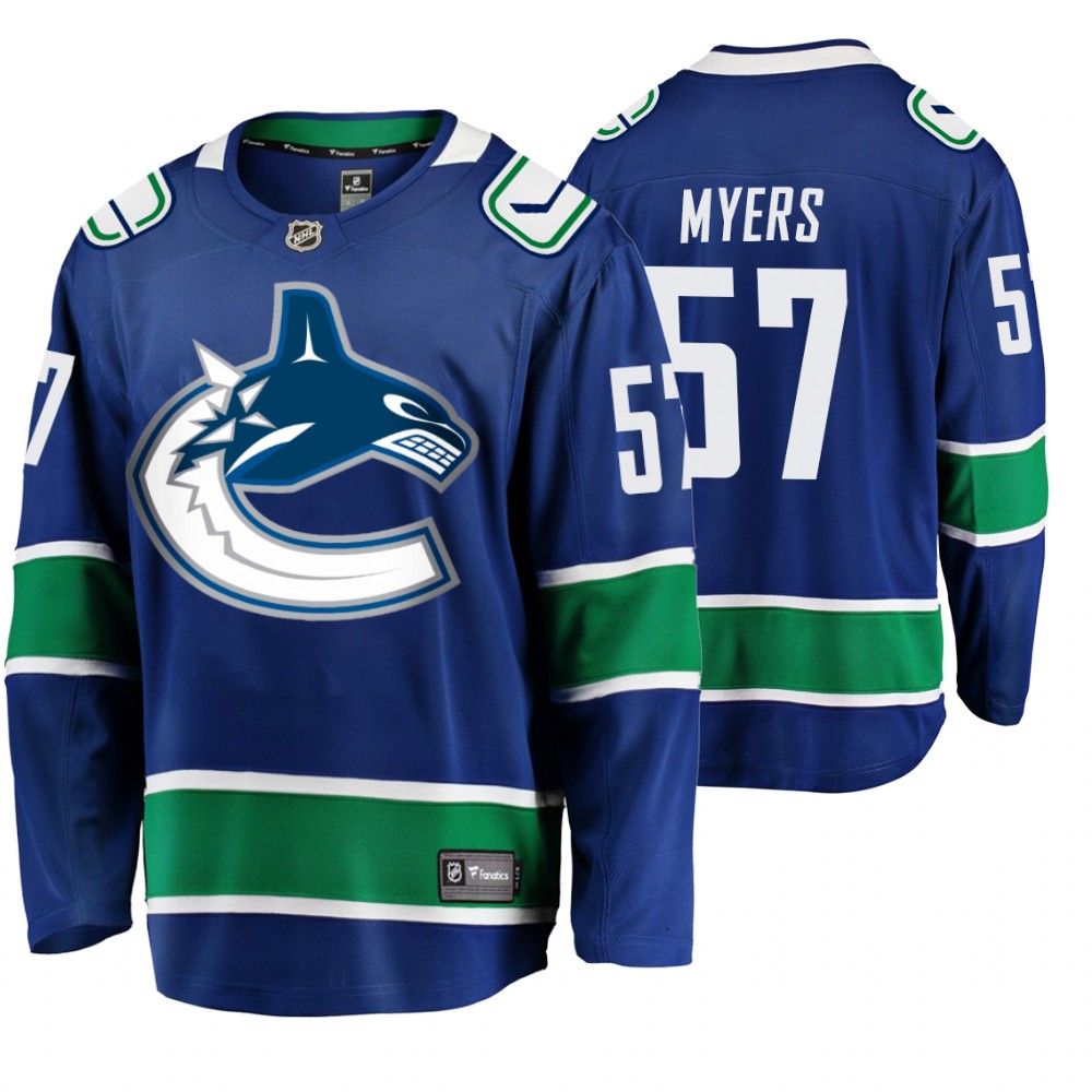Vancouver Canucks Tyler Myers Men's Home Breakaway Player Fanatics Branded Jersey