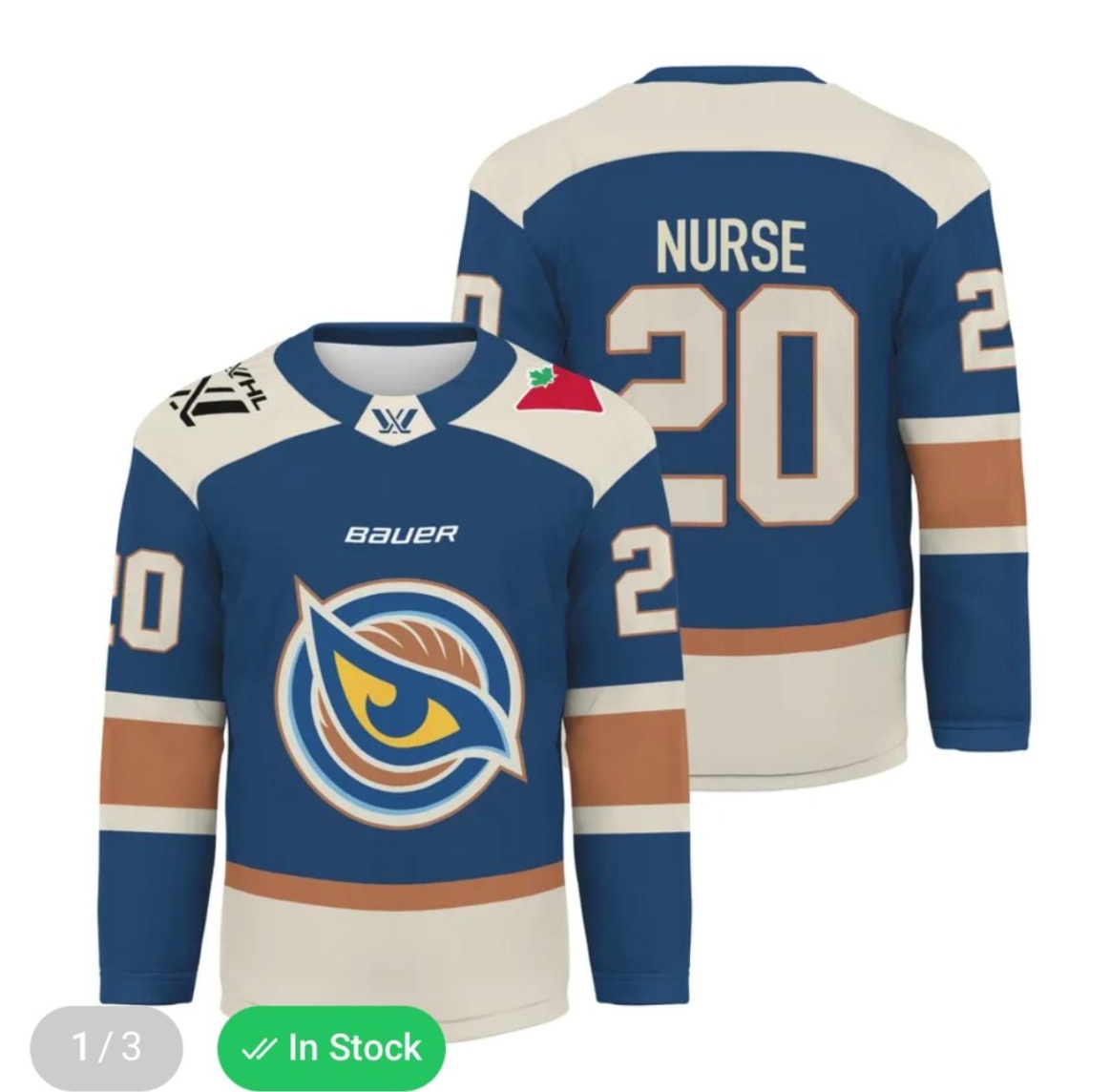 Vancouver Goldeneyes hockey jersey
