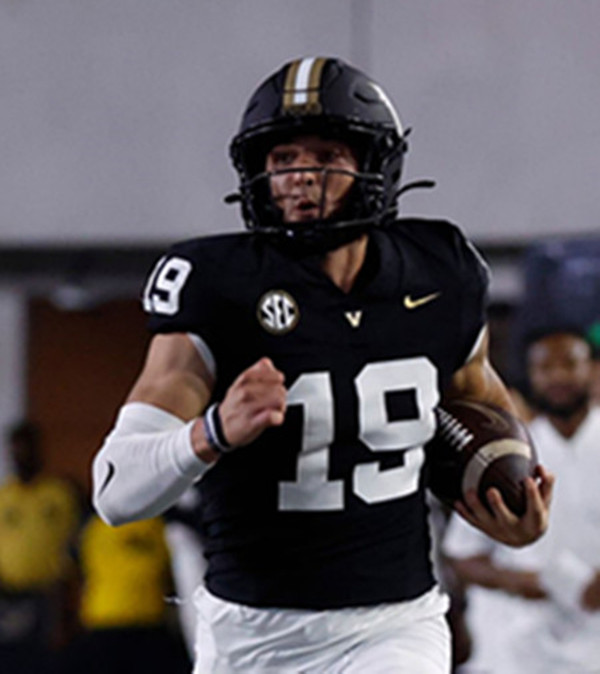 Vanderbilt Commodores #19 Blaze Berlowitz Black White Football Jersey 