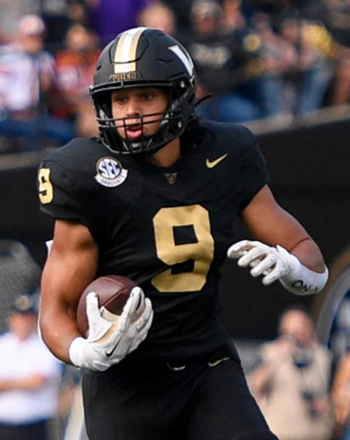 Vanderbilt Commodores #9 Eli Stowers Black Gold Football Jersey 