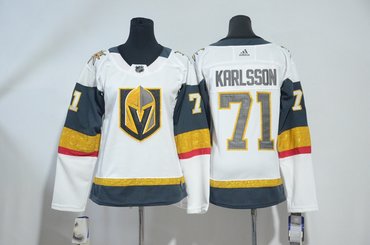 Vegas Golden Knights 71 William Karlsson White Youth Adidas Jersey