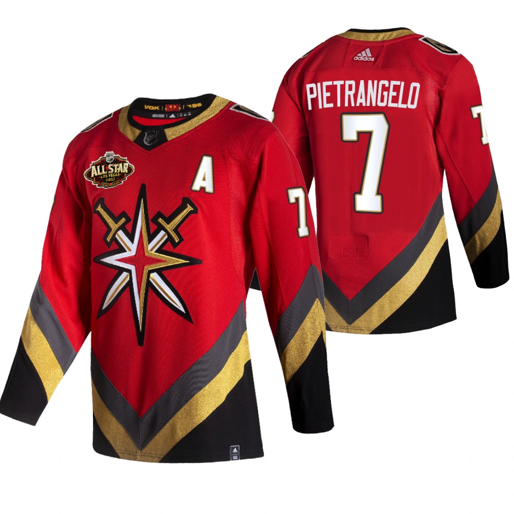 Vegas Golden Knights Alex Pietrangelo Red 2022 All-Star Reverse Retro Jersey