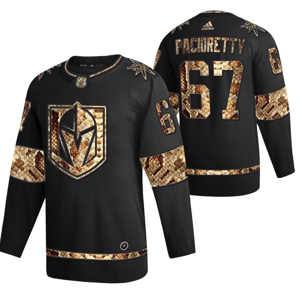 Vegas Golden Knights Max Pacioretty Black Python Skin 2021 Exclusive Edition Jersey
