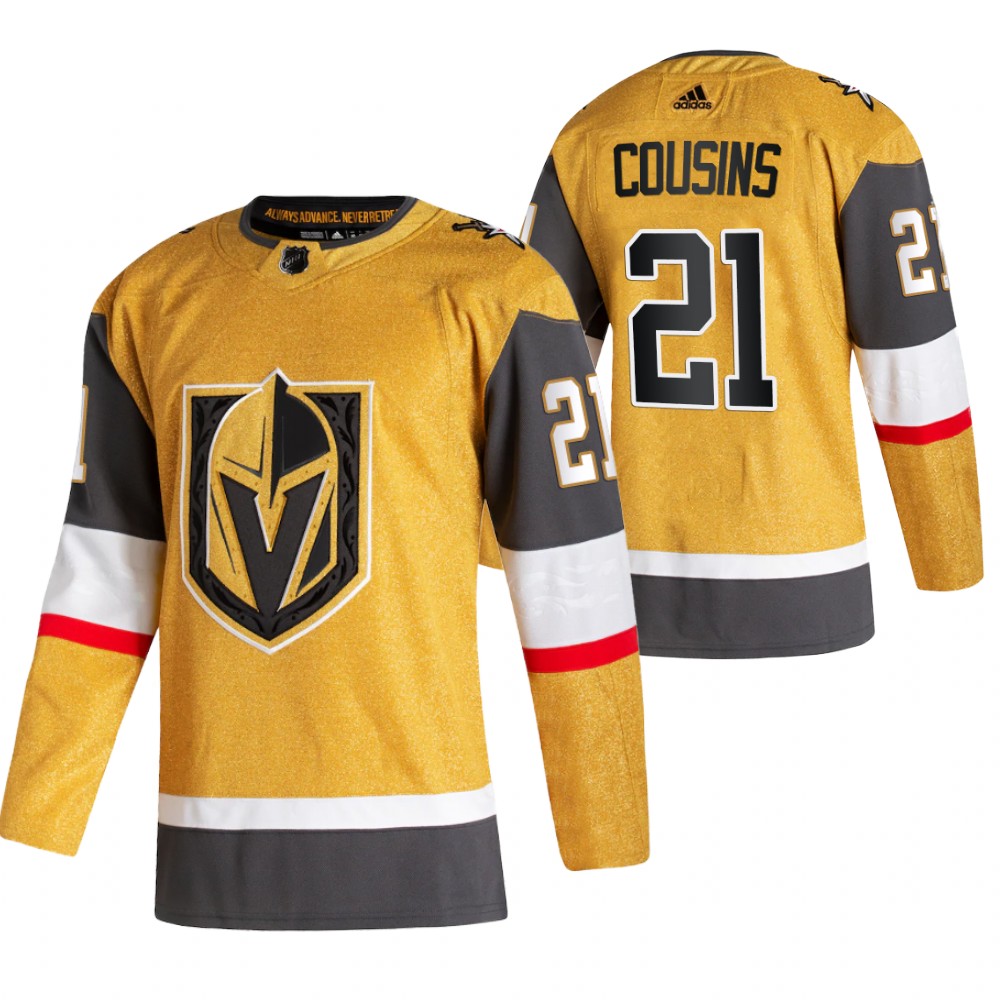 Vegas Golden Knights Nick Cousins Gold 2020-21 Alternate Authentic Player Jersey