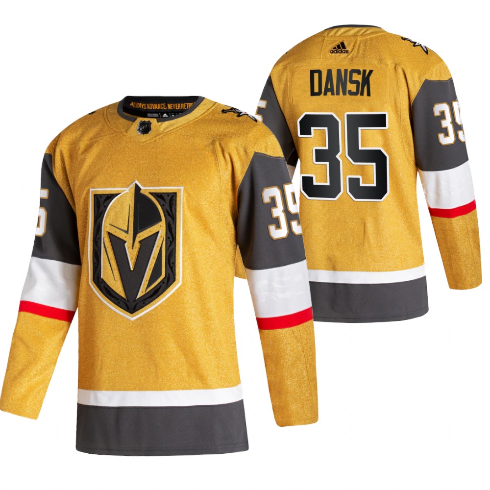 Vegas Golden Knights Oscar Dansk Gold 2020-21 Alternate Authentic Player Jersey