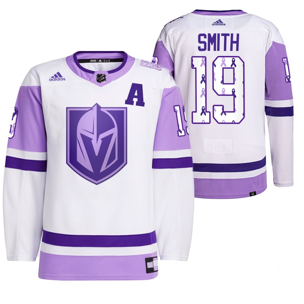 Vegas Golden Knights Reilly Smith 2021 HockeyFightsCancer White Primegreen Jersey