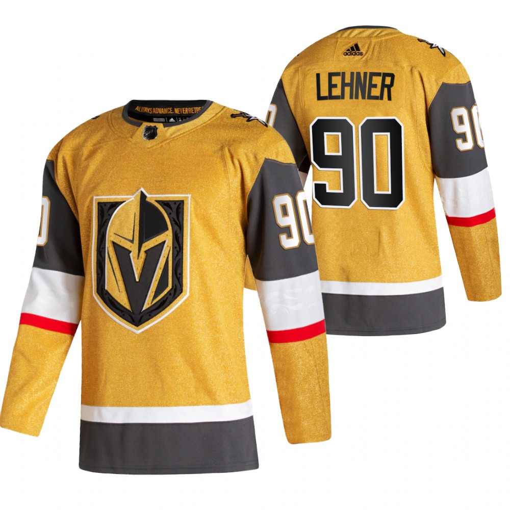 Vegas Golden Knights Robin Lehner Gold 2020-21 Alternate Authentic Player Jersey