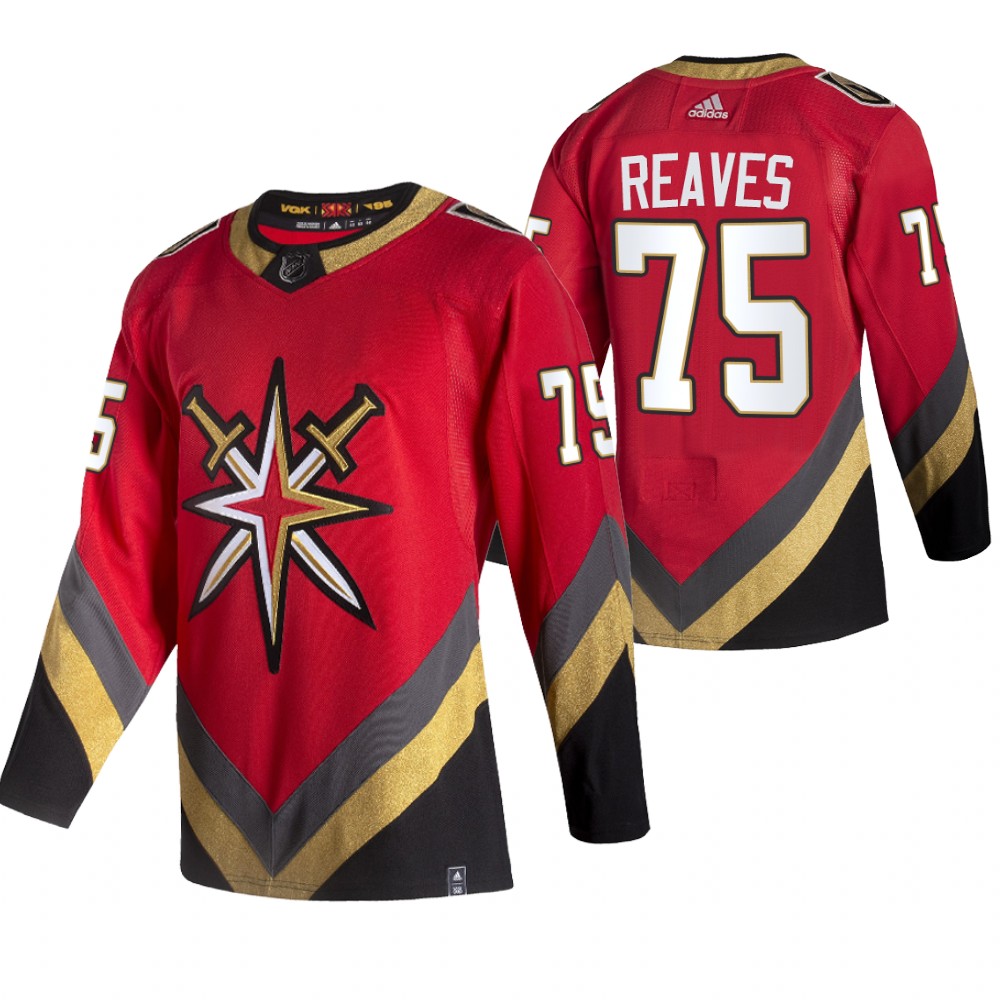 Vegas Golden Knights Ryan Reaves Red 2020-21 Reverse Retro Fourth Authentic Jersey