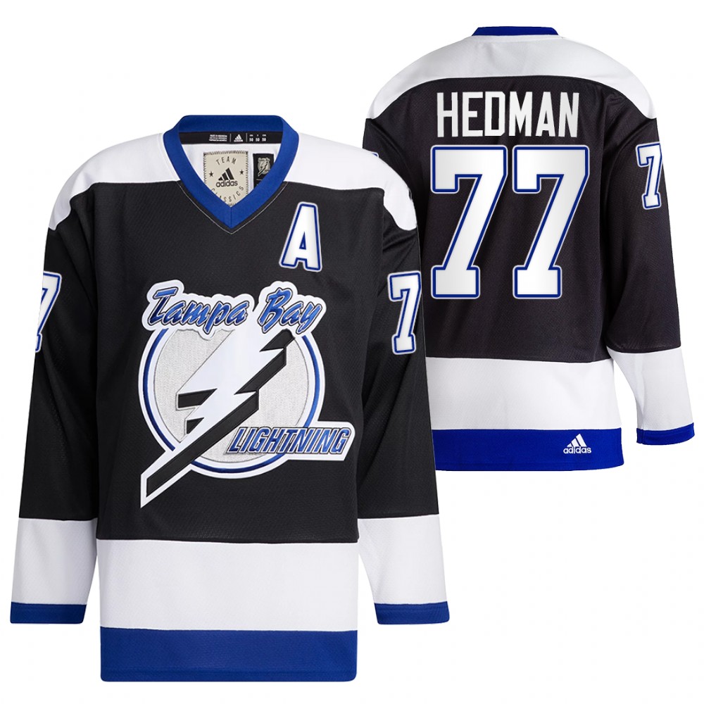 Victor Hedman Jersey Tampa Bay Lightning Team Classics Black Heritage