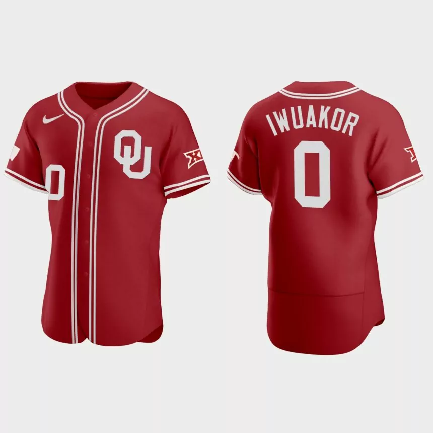Victor Iwuakor Oklahoma Sooners 2021 Vapor Prime College Baseball Jersey – Red