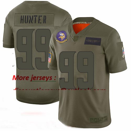 Vikings #99 Danielle Hunter Camo Youth Stitched Football Limited 2019 Salute to Service Jersey