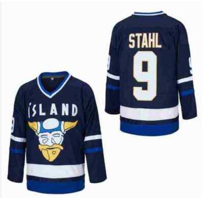 Vintage #9 Stahl Hockey Jersey All Stitched Name Blue