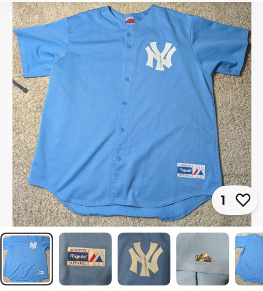 Vintage Majestic NY Yankees Jersey (Approximate Size XL)