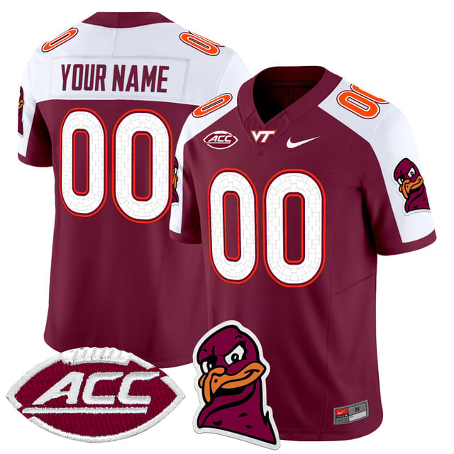 Virginia Tech Hokies 2025 Vapor Limited Custom Jersey