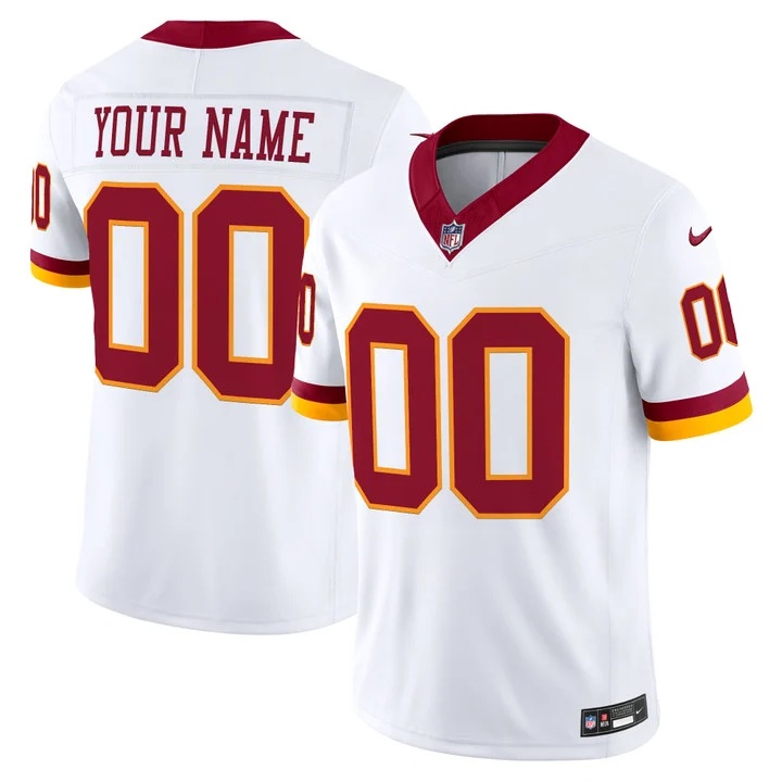 WASHINGTON COMMANDERS THROWBACK VAPOR LIMITED CUSTOM JERSEY WHITE