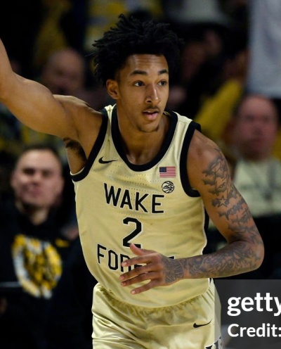 Wake Forest Demon Deacons #2 Juke Harris Gold College Basketball Game Jersey 