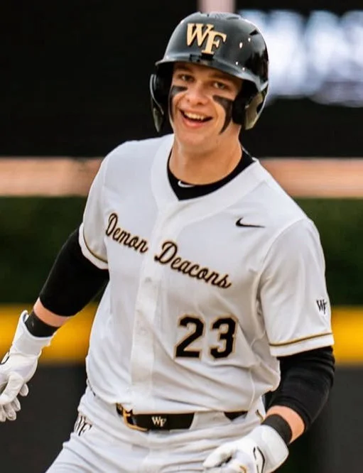Wake Forest Demon Deacons #23 Ethan Conrad White College Baseball Game Jersey 