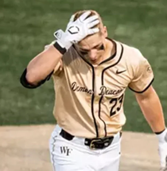 Wake Forest Demon Deacons #23 Ethan Conrad Yellow College Baseball Game Jersey 