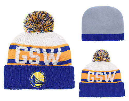 Warriors Fresh Logo Blue Knit Hat YD
