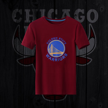 Warriors Fresh Logo D.Red Men's Short Sleeve T-Shirt