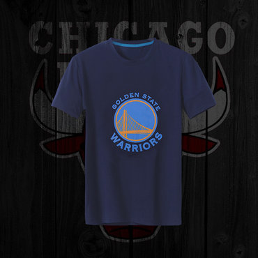 Warriors Fresh Logo Navy Men's Short Sleeve T-Shirt