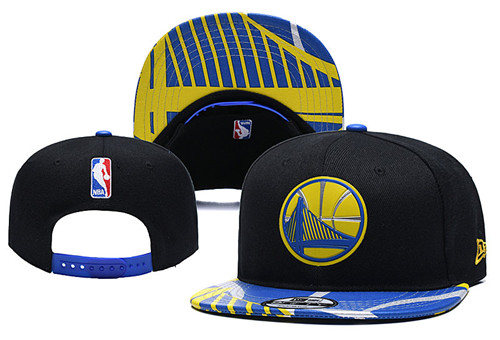 Warriors Team Logo Black Adjustable Hat YD