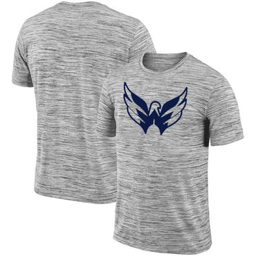 Washington Capitals 2018 Heathered Black Sideline Legend Velocity Travel Performance T-Shirt