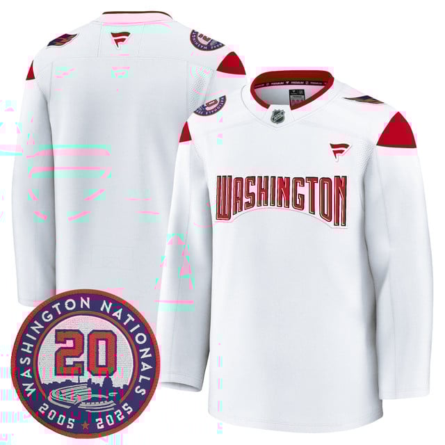 Washington Capitals 20th Anniversary Seasons Patch Premium Jersey