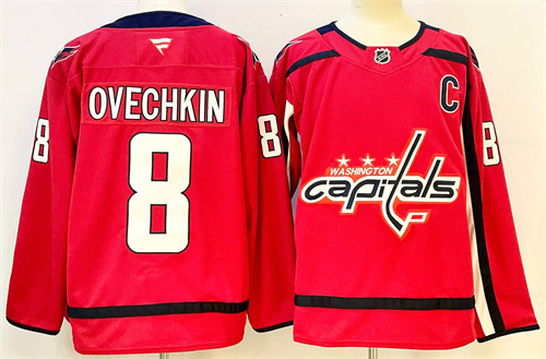 Washington Capitals 8 ovechkin red