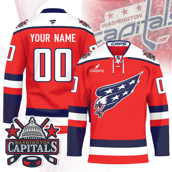 Washington Capitals Screaming Eagle Hockey Custom Jersey
