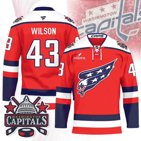 Washington Capitals Screaming Eagle Hockey Jersey #43 Tom Wilson