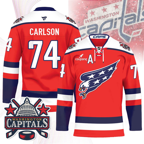 Washington Capitals Screaming Eagle Hockey Jersey #74 John Carlson