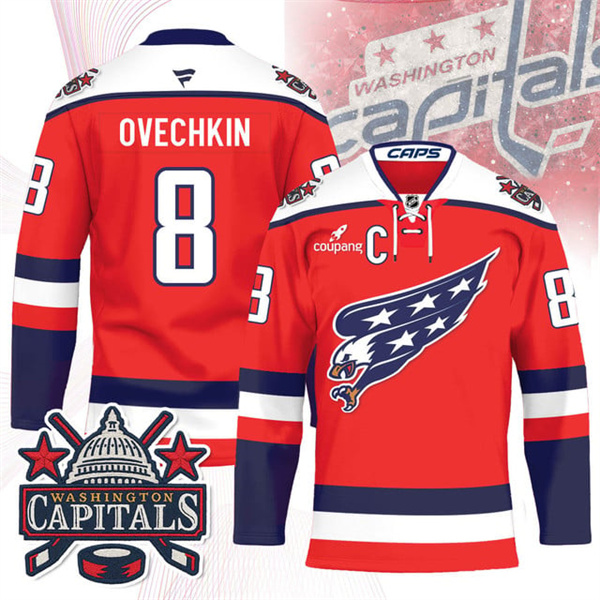 Washington Capitals Screaming Eagle Hockey Jersey #8 Alexander Ovechkin
