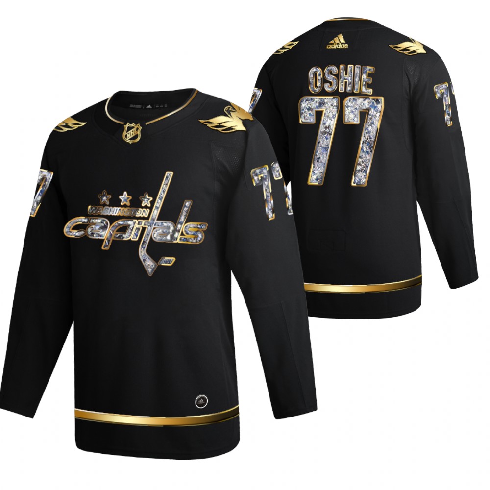 Washington Capitals T.J. Oshie Black 2022 Stanley Cup Playoffs Diamond Edition Jersey