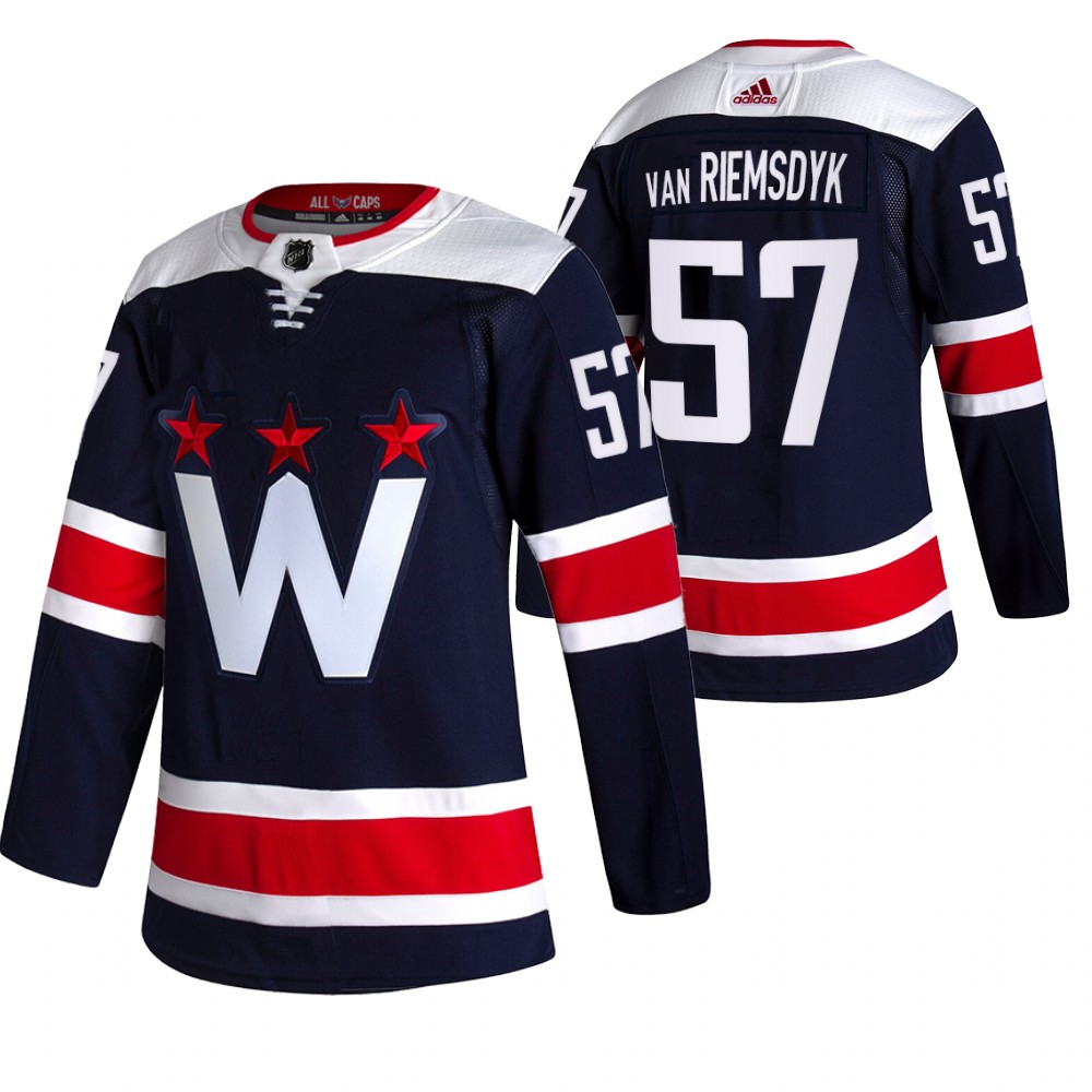 Washington Capitals Trevor van Riemsdyk Navy 2020-21 Alternate Third Authentic Jersey