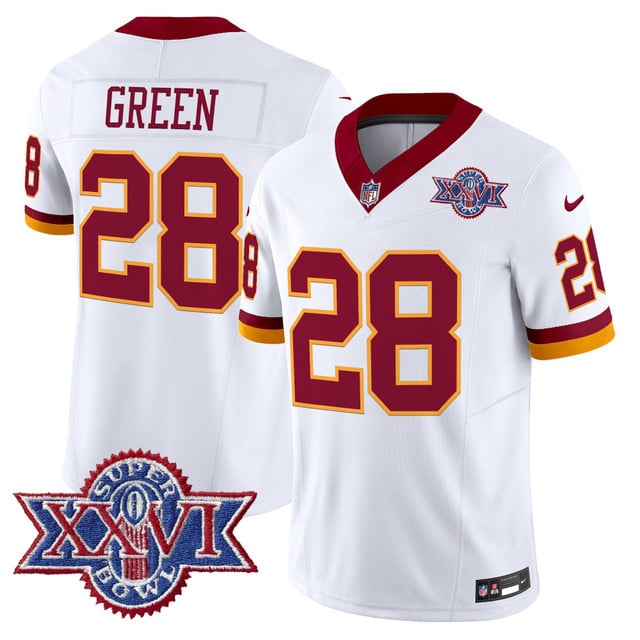 Washington Commanders Throwback 1992 Super Bowl XXVI Patch Vapor Limited Jersey #28 Darrell Green