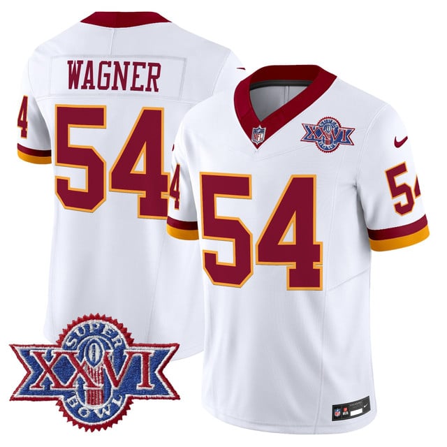 Washington Commanders Throwback 1992 Super Bowl XXVI Patch Vapor Limited Jersey #54 Bobby Wagner