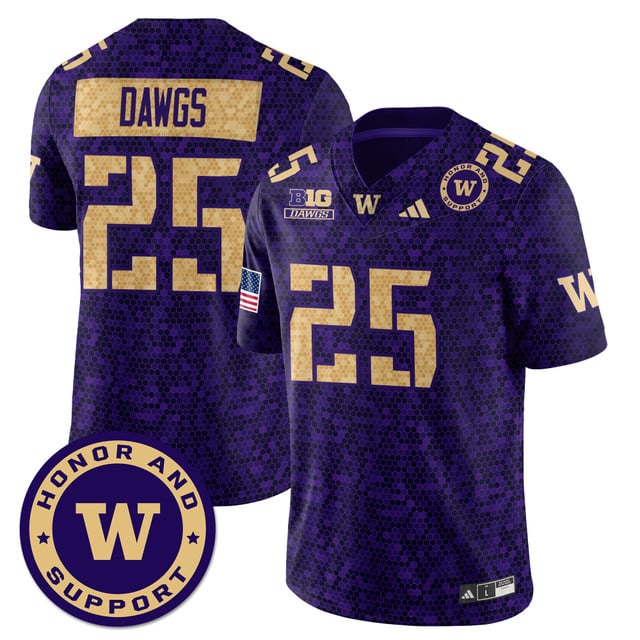 Washington Football Honor and Support Uniform #25 Dawgs
