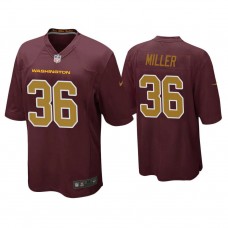 Washington Football Team #36 Lamar Miller Burgundy Alternate Game Jersey