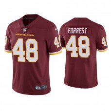 Washington Football Team #48 Darrick Forrest Burgundy Vapor Limited Jersey