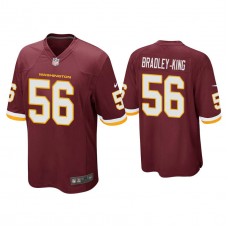 Washington Football Team #56 William Bradley-King Burgundy Game Jersey