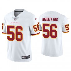 Washington Football Team #56 William Bradley-King White Vapor Limited Jersey